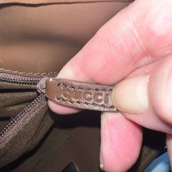 Gucci Brown Monogram Tote Bag - Picture 12 of 14